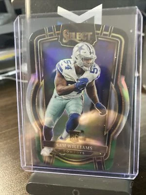 2022 Panini Select Sam Williams Black and Green Club Level Die-Cut Prizm RC #276 - Image 1 of 3