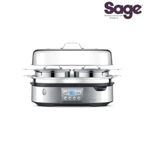 SAGE The Steam Zone SFS800BSS Olla Vaporera Gebraucht- como Nuevo! UK Enchufe - Imagen 1 de 5