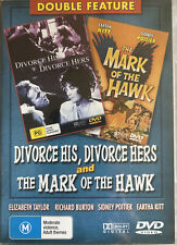 DVD NEW - Divorce His, Divorce Hers + The Mark Of The Hawk - Double Feature
