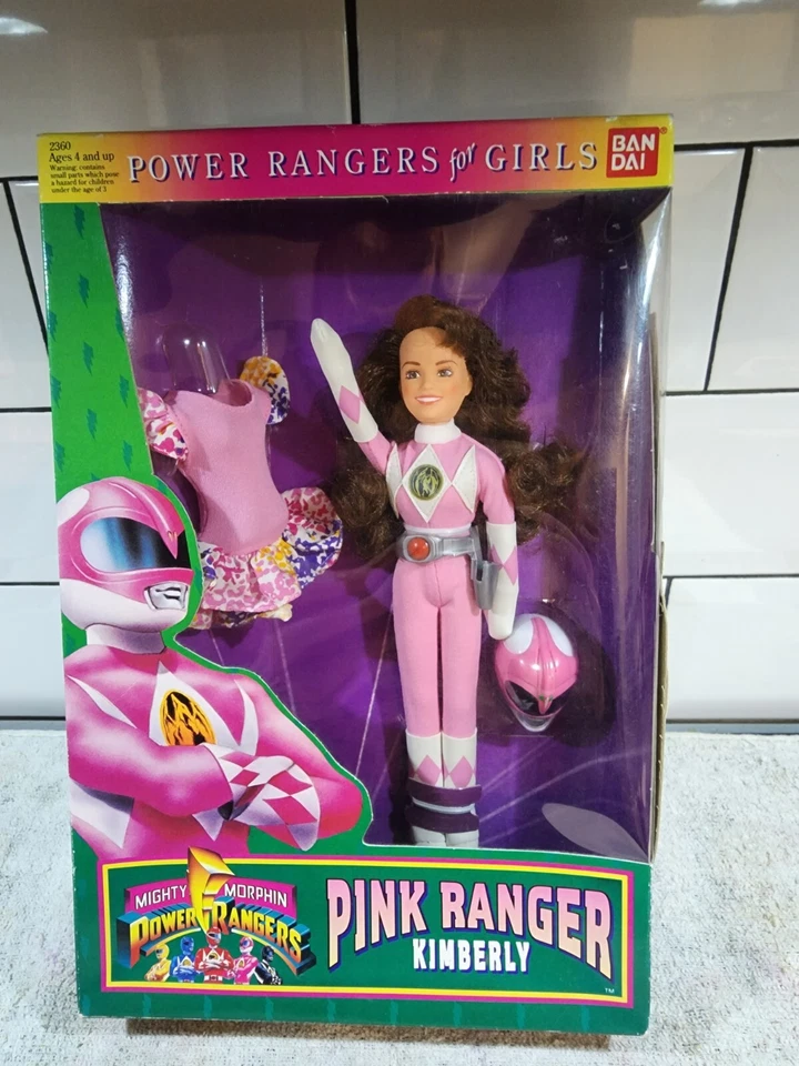 Vintage 1994 Power Rangers Mighty Morphin Pink Ranger Kimberly Doll Bandai F24