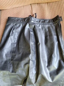 Lederrock Damen 10 Byrnes & Baker kurzer Rock schwarz Lederknopf - Bild 1 von 6
