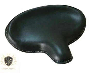  HARLEY WLA WLC VL UL EL WL CABEZA DE NUDILLO CUERO ASIENTO INDIVIDUAL CABEZA PLANA NEGRO|Apto para Foto 1 de 4