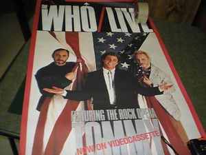 The Who Live 25" x 39" poster promozionale Vg uomo grotta - Foto 1 di 2