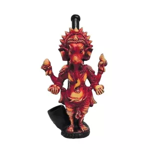 Ganesha Elefante Tabaco hecho a mano Fumar Pipa de mano Dios hindú espiritual Deidad - Imagen 1 de 1