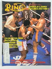 February 1985 THE RING Magazine Greg Page vs Gerrie Coetzee Larry Holmes