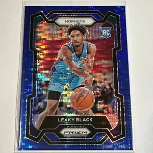 2023-24 Panini Prizm Leaky Black RC Rookie Blue Seismic Prizm /99 Card - Picture 1 of 7