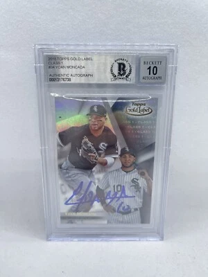 Yoan Moncada Signed 2018 Topps Gold Label #34 Beckett Grade 10 Auto White Sox - Image 1 of 2