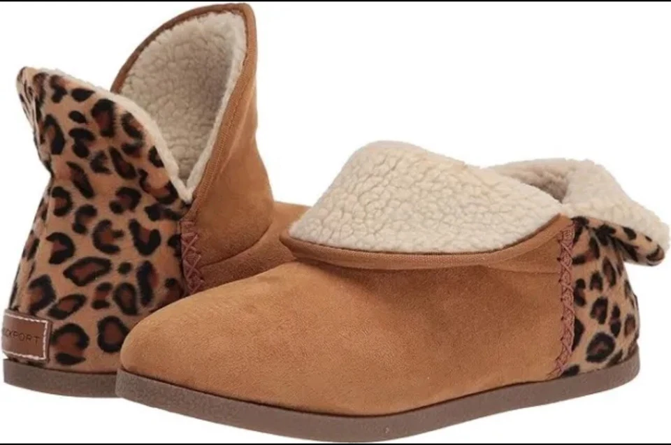 Rockport Mujer Trutech Veda Zapatilla Bota Talla 9 Leopardo Nuevo Precio de venta sugerido por el fabricante $80 Foto 1 de 4