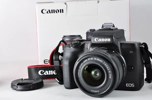 [MINT]CANON EOS M50(Kiss M) Black w/EF-M 15-45mm IS STM LENS From Japan By DHL - Picture 1 of 19