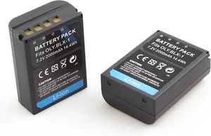 Olympus 2 Pack BLX-1 14.4wh Lithium-Ion Replacement Battery In Plastic Cases - Picture 1 of 5