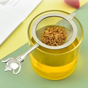 2 Stück Teeei Sieb Teereste-Ei feinmaschige Filter mit Griff - Bild 1 von 12