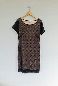 LEONA EDMISTON Monty Lace Dress Black Size 3 14 16 L XL New RRP$259 Chic Classic - Picture 1 of 9