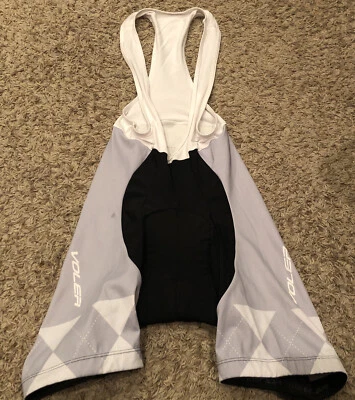 Voler Cycling Bib Shorts~Men’s Size Small~Black Gray White Excellent Preowned - Image 1 of 4