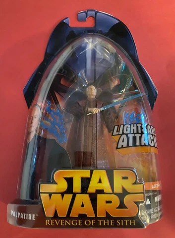 2005 Hasbro Star Wars Revenge of the Sith #35 Palpatine Blue Lightsaber Variant Cover