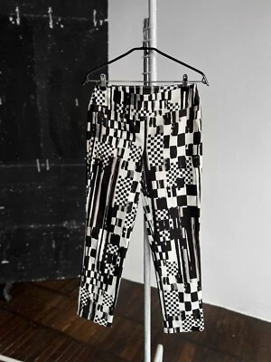 Pantalones elásticos abstractos negros blancos Joseph Ribkoff para mujer talla - S/M Foto 1 de 4