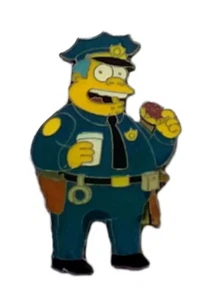 The Simpsons Pins Chief Wiggum Figur 2006 Fox Groening Lizenz Cartoon Pin - Bild 1 von 4