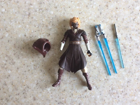 Hasbro 3.75" Star Wars the Clone Wars CW14 Jedi Plo Koon figure complete flawed Cover