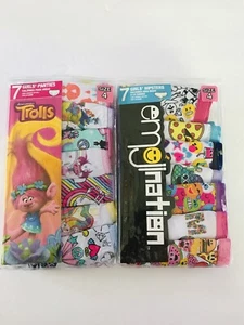 Trolls & Emoji Nation Girls' Panties Size 4 Underwear 2 packs 14 pairs - Picture 1 of 4