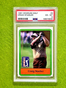 Craig Stadler ROOKIE CARD PSA RC 1981 Donruss Golf CRAIG STADLER PSA 6 PGA TOUR - Picture 1 of 24