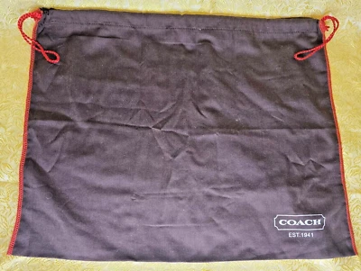 Bolsa antipolvo Coach cubierta antipolvo bolsa con cordón para cartera 19 X 13 marrón tela para zapatos Foto 1 de 4