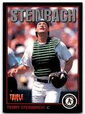 1993 Triple Play Terry Steinbach Oakland Athletics #177