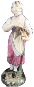 18thC Ludwigsburg Porcelain Hurdy Gurdy Player Figurine Porzellan Figur Figure - Picture 1 of 11