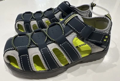 Sandalias Eddie Bauer Edmund T Punta Cerrada - Azul Marino Gris Niño Pequeño Talla 11M NUEVAS Foto 1 de 4