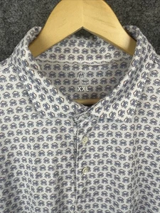 Rhoback Men’s Performance Polo "The Blue Crab" Print Short Sleeve 2XL Golf - Picture 1 of 10