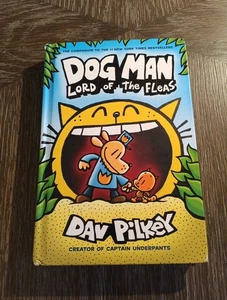Dog Man Lord Of The Fleas By Dav Pilkey 2018 Hardcover 1st Edition / 1st Print - Foto 1 di 4