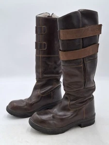 Horze Rovigo Brown Fleece Lined Winter Country Riding Walking Boots Size UK 7 - Picture 1 of 21