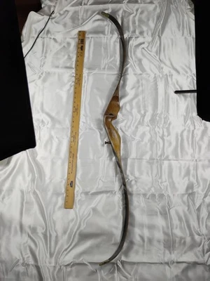 Vintage RH Bear Archery Black Panther Hunter Recurve Bow, 52", 45/50# Clean  - Image 1 of 4