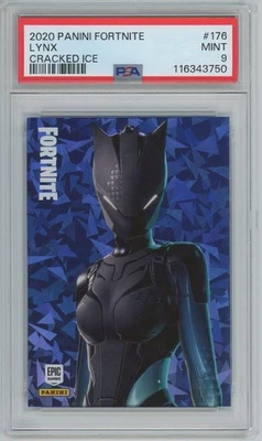 2020 Panini Fortnite Series 2 USA #176 Lynx PSA 9 Cracked Ice Crystal Shard - Image 1 of 2