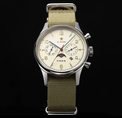Aviation SEAGULL 1963 Exhibition Sapphire Chronograph Manual Mechanical Watch - Image 1 of 4