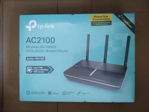 TP-LINK AC2100 Archer VR2100 VDSL/ADSL Modem Router OneMesh - Black - Zdjęcie 1 z 3