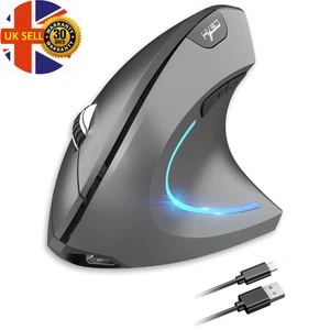 2025 New Arrival  Dual Mode Vertical Mouse Ergonomic ABS 600Mah Rechargeable 240 - Picture 1 of 11