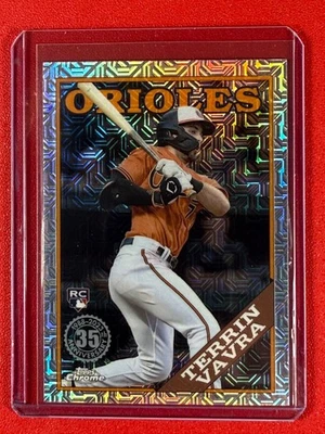 2023 Topps Series 1 - 1988 Topps Chrome Silver Pack Terrin Vavra #T88C-10 (RC) - Image 1 of 2