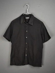 Camisa Raf Simons S/S 2009 Negra Abotonada 52 L - Imagen 1 de 7