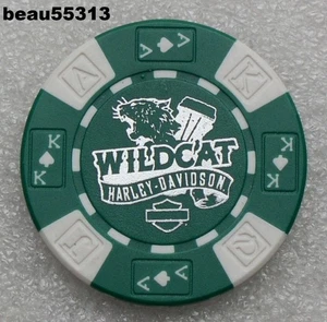 HARLEY DAVIDSON "WILDCAT" LONDON KENTUCKY DEALER CASINO POKER CHIP - Picture 1 of 2