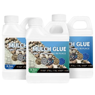 3 peças cola de rocha, galão cola de rocha para paisagismo, cola de cobertura morta forte de secagem rápida - Imagem 1 de 4