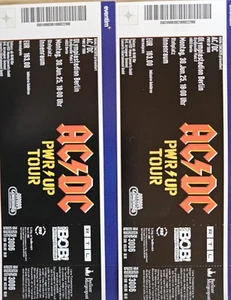 2x AC/DC BERLIN 30.06. Stehplätze Innenraum Konzert Karten Tickets - Bild 1 von 1