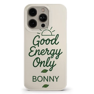 Good Energy Only Custom Name Phone Case For iPhone Samsung Huawei Google Models - Image 1 of 4