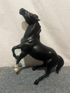 Vintage Breyer Horse 11" Midnight Black Rearing Circle - Picture 1 of 18