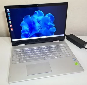 HP Envy x360 Touchscreen Intel i7 12GB RAM 128GB SSD +1TB HDD NVIDIA Win11 Mint - Picture 1 of 14