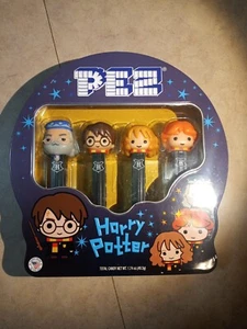 Collectible PEZ Tin - Harry Potter Collector Set DUMBLEDORE HARRY RON HERMIONE - Picture 1 of 2