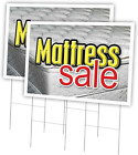 Matress Sale 2 Pack of 24&quot; X 36&quot; Yard Sign &amp; Stake | Advertise Your Business | S