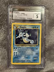 Kingdra, CGC 5, First Edition Holo Neo Genesis, 8/111, Pokémon - Bild 1 von 2