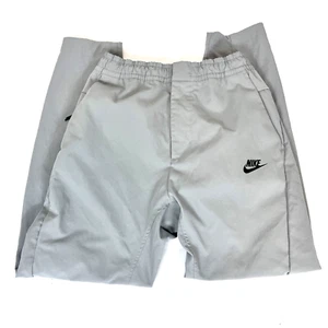 Nike Track Pants Sportswear Swoosh Barrel Leg Zip Pockets Gray Joggers Women S - Picture 1 of 6