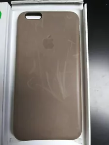 Gently Used iPhone 6s Plus, Leather Case, Brown - Picture 1 of 3
