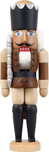 Nutcracker King Braun Hxwxd = 11 3/8x3 7/8x3 1/8in New Christmas Seiffen Nüss - Picture 1 of 1