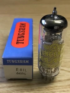 Placa de malla de tubo de vacío 6686 E81L TUNGSRAM NUEVO EN CAJA probado fuerte (Más disponible) - Imagen 1 de 1